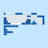 Cherry Profile Dye-Sub PBT Keycap Set - Blue and White