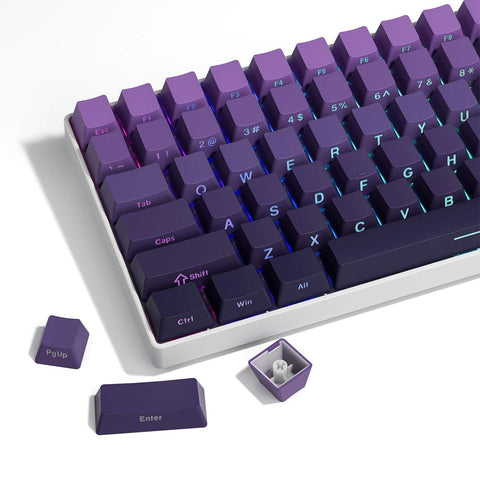 OEM Double-Shot PBT Keycap Set - Purple Gradient