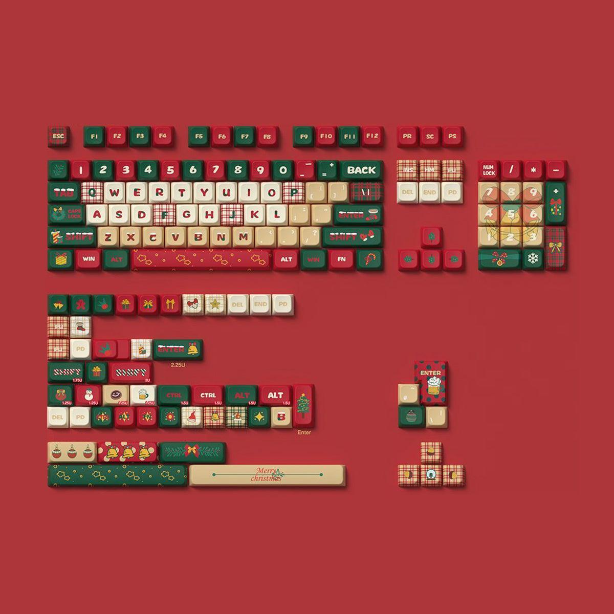 MDA/Cherry Profile PBT Dye-Sub Keycap Set - Christmas Theme 3