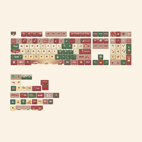 Cherry Dye-Sub PBT Keycap Set - Christmas Theme 4