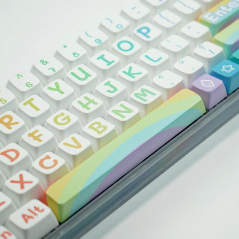 MDA PBT Dye-Sub Keycap Set - Rainbow