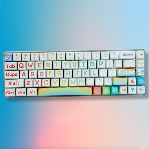 MDA PBT Dye-Sub Keycap Set - Rainbow