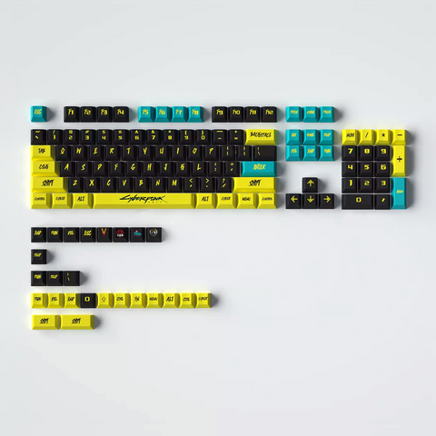Cherry Profile Dye-Sub PBT Keycap Set - Cyberpunk Yellow