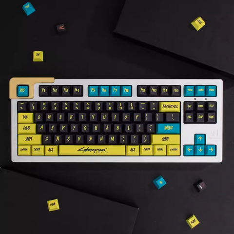Cherry Profile Dye-Sub PBT Keycap Set - Cyberpunk Yellow