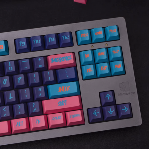 Cherry Profile Dye-Sub PBT Keycap Set - Cyberpunk Pink