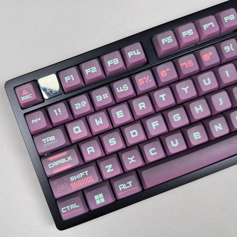 XDA Dye-Sub PBT Keycap Set - Cyberpunk