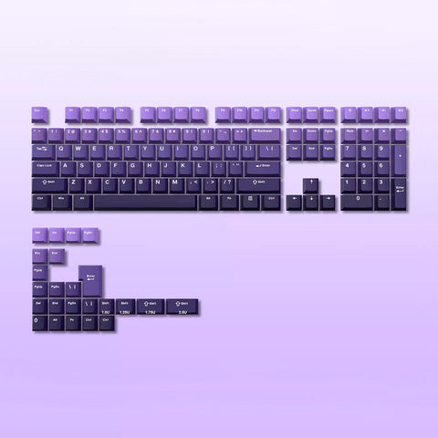 Cherry Profile Double-Shot PBT Keycap Set - Purple Gradient