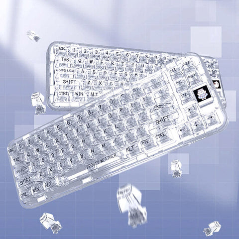 CoolKiller CK68 Polar Bear Transparent Wireless Mechanical Keyboard