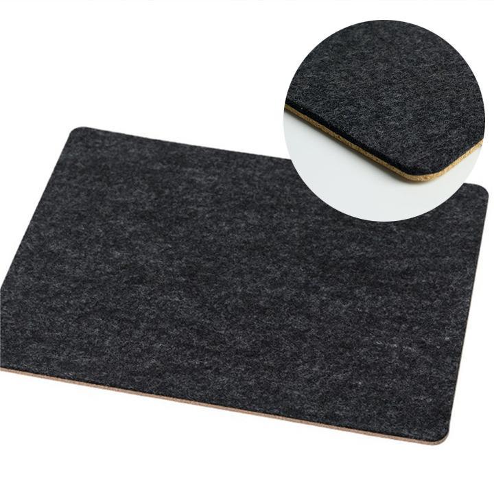 Wool Cork Double-Sided Desk Mat