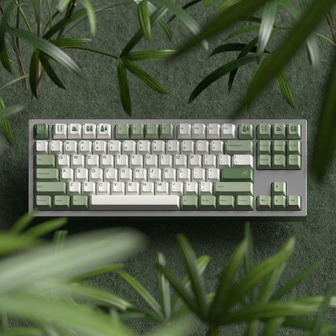 Cherry Profile Dye-Sub PBT Keycap Set - Green Bamboo