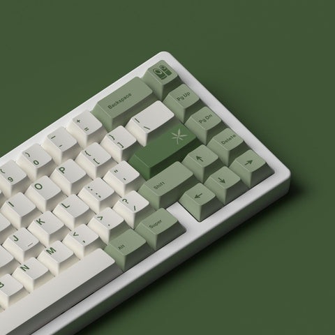 Cherry Profile Dye-Sub PBT Keycap Set - Green Bamboo