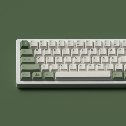 Cherry Profile Dye-Sub PBT Keycap Set - Green Bamboo