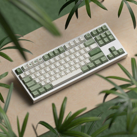 Cherry Profile Dye-Sub PBT Keycap Set - Green Bamboo