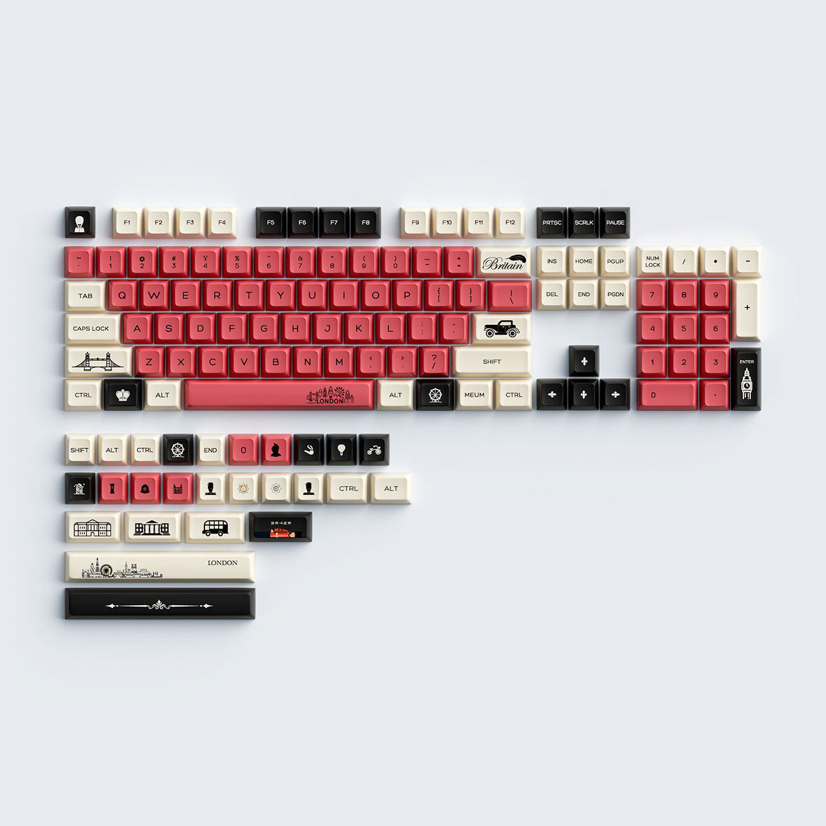 Retro MDA Dye-Sub PBT Keycap Set - Grunt