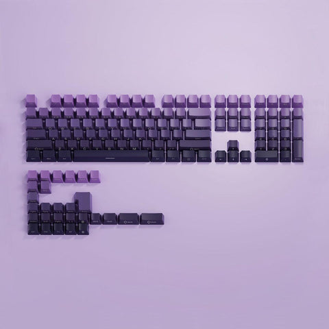 OEM Double-Shot PBT Keycap Set - Purple Gradient