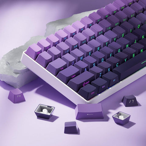 OEM Double-Shot PBT Keycap Set - Purple Gradient