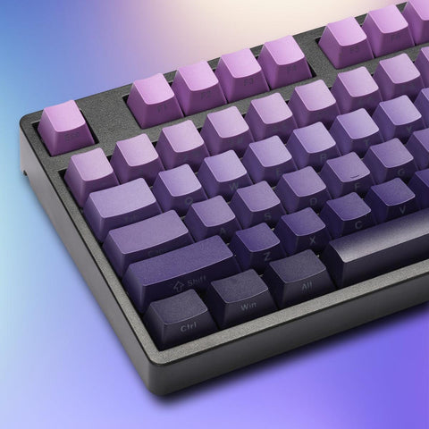 OEM Double-Shot PBT Keycap Set - Purple Gradient