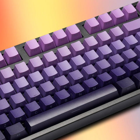 OEM Double-Shot PBT Keycap Set - Purple Gradient