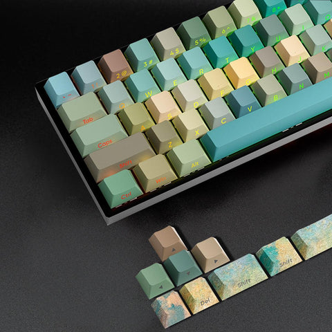 Cherry Profile Dye-Sub PBT Keycap Set - Oil Painting