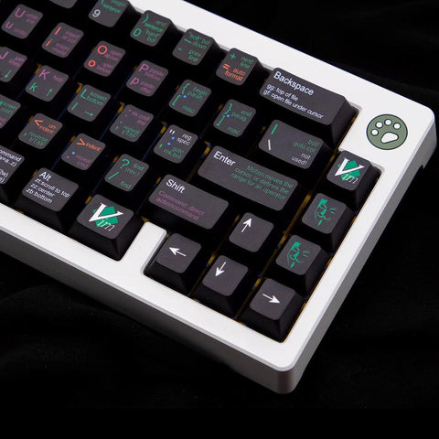 Cherry Profile Dye-Sub PBT Keycap Set - VIM Developer/Programmer/Coder