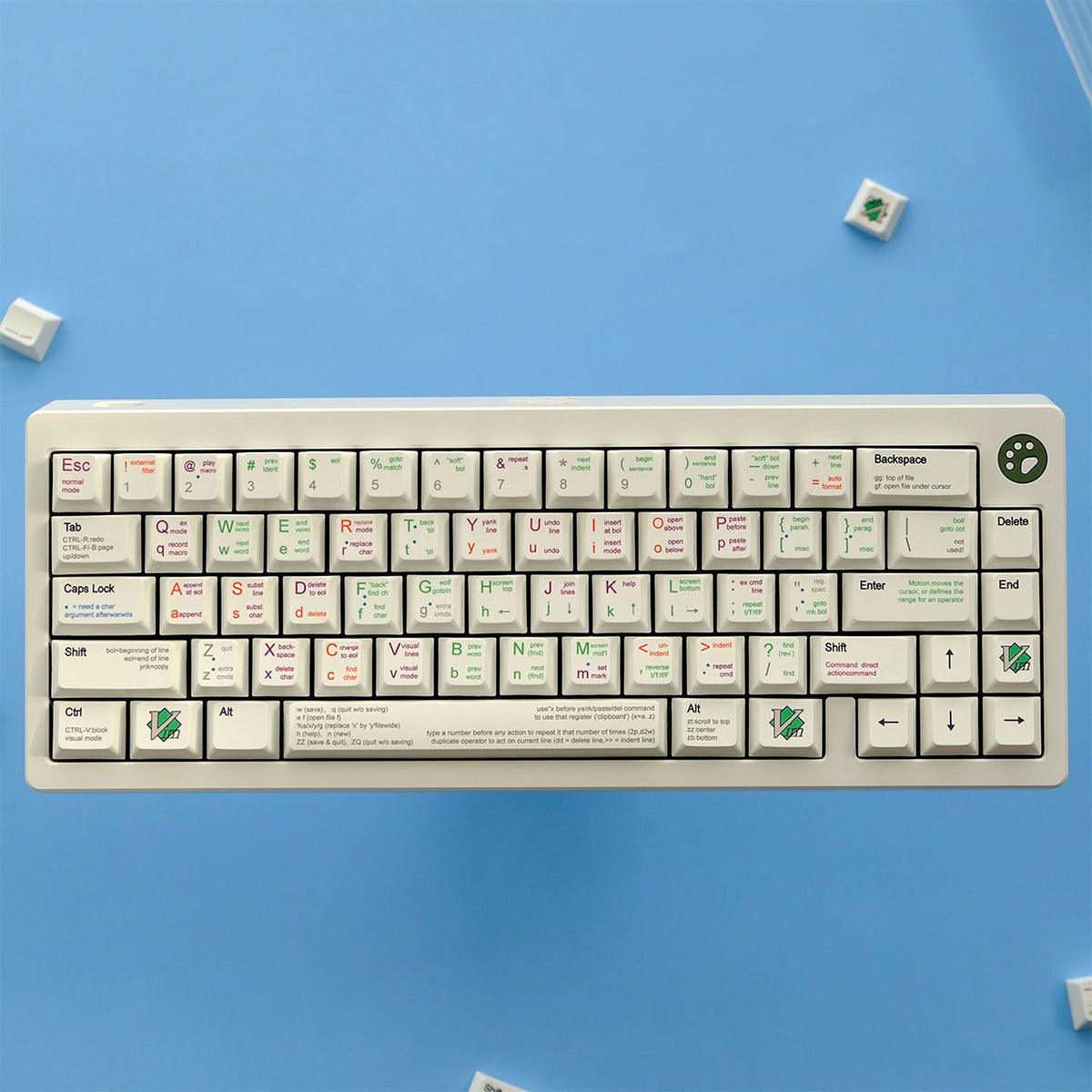 Cherry Profile Dye-Sub PBT Keycap Set - VIM Developer/Programmer/Coder ...