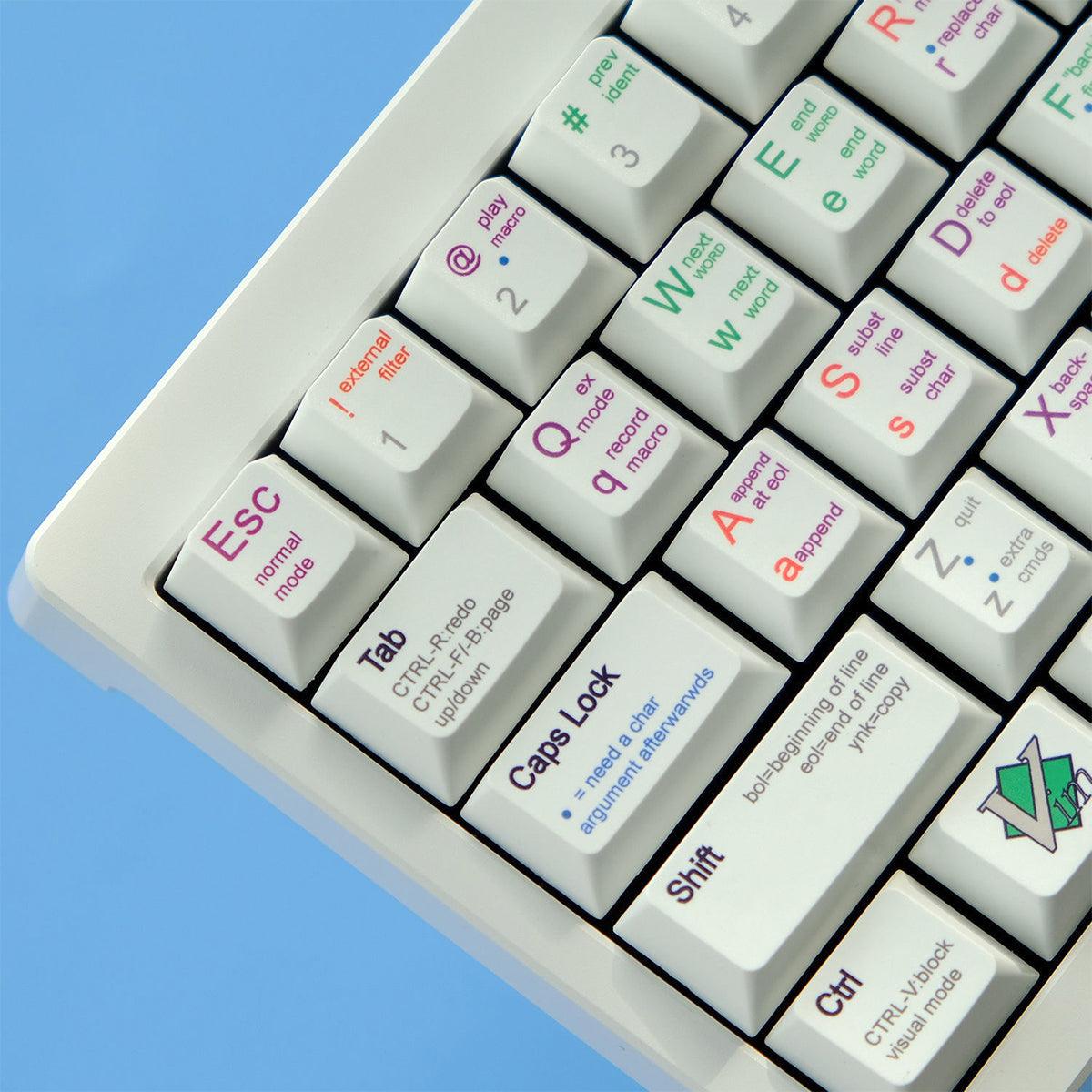 Cherry Profile Dye-Sub PBT Keycap Set - VIM Developer/Programmer/Coder ...