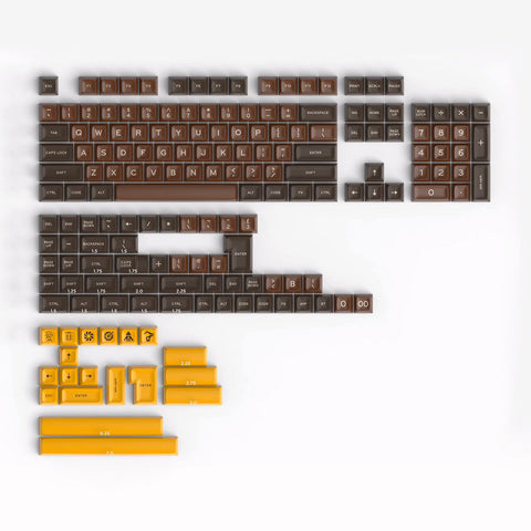 SA Double-Shot ABS Keycap Set - Chocolate