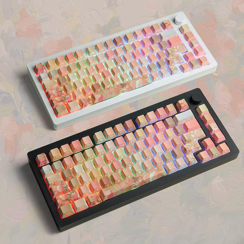 Cherry Profile Dye-Sub  PBT Keycap Set - The Sea of Tulips