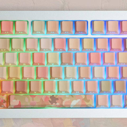 Cherry Profile Dye-Sub  PBT Keycap Set - The Sea of Tulips