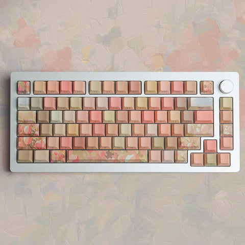 Cherry Profile Dye-Sub  PBT Keycap Set - The Sea of Tulips