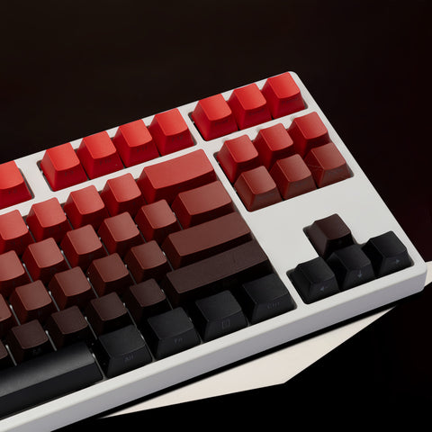 Cherry Double-Shot PBT Keycap Set - Red Gradient