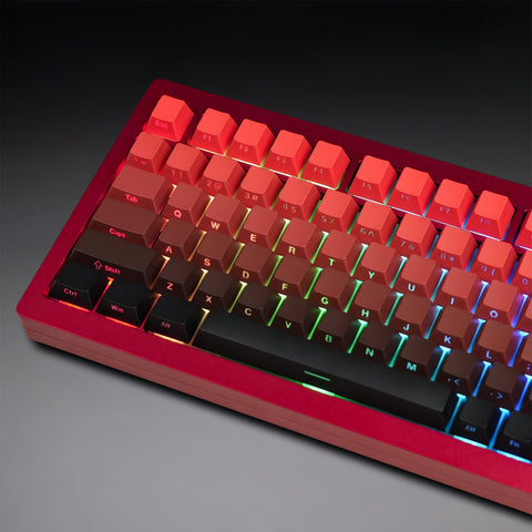 Cherry Double-Shot PBT Keycap Set - Red Gradient