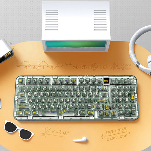 CoolKiller CK98 3-Mode Transparent Mechanical Keyboard