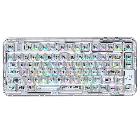 CoolKiller CK75 Triple Mode Transparent Mechanical Keyboard